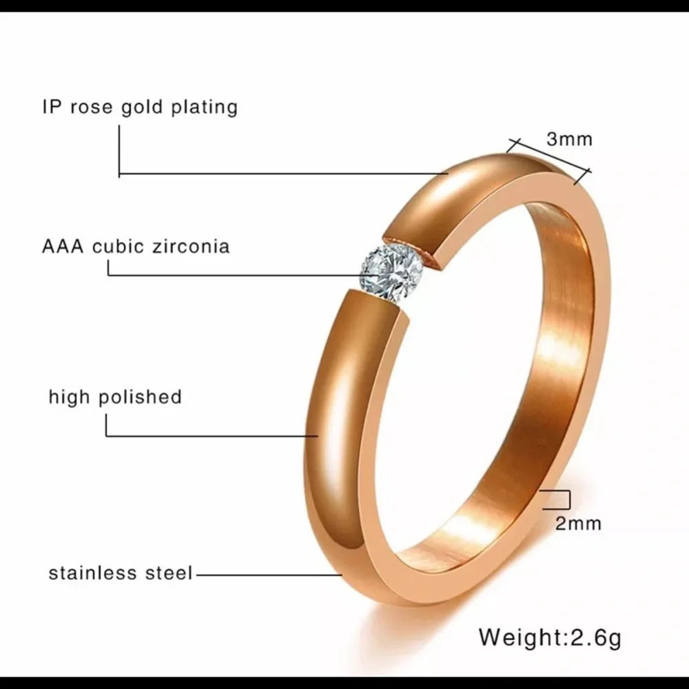 925 Silver Titanium Steel Band Man Woman Blck Ring